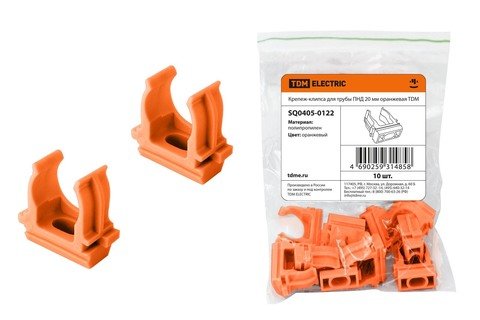 Фотография товара 'Tdm Крепеж-клипса для трубы ПНД 20 мм SQ0405-0122'