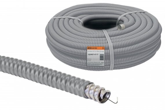 Фотография товара 'Tdm Металлорукав в ПВХ-изоляции РЗ-Ц-П 25 SQ0407-0117'