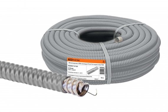 Фотография товара 'Tdm Металлорукав в ПВХ-изоляции РЗ-Ц-П 50 SQ0407-0120'