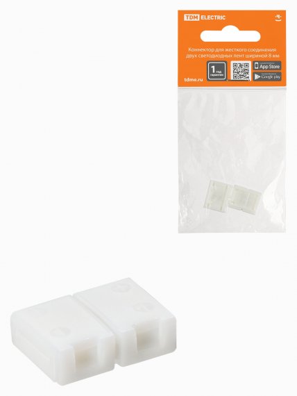 Фотография товара 'Tdm Коннектор для жесткого соединения двух светодиодных лент шириной 8 мм, SQ0331-0402'