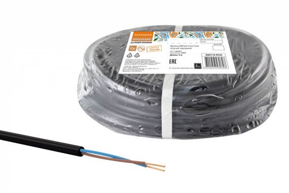 Фотография товара 'Tdm SQ0118-1291 Провод ПВСмб 2х1,5 (разномер)'