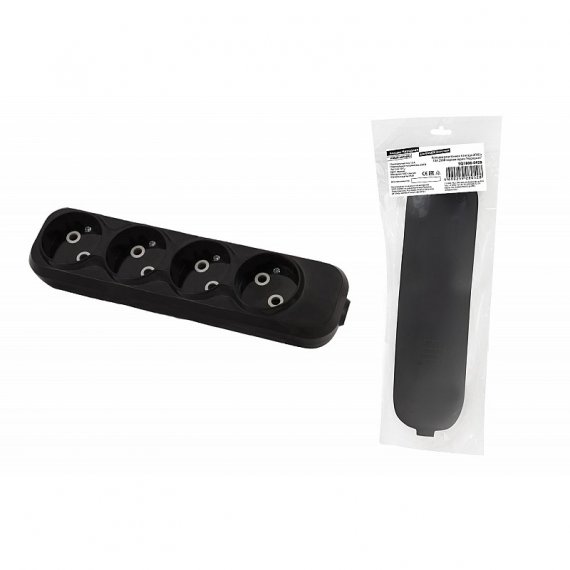 Фотография товара 'Tdm SQ1806-0428 Колодка розеточная 4 гнезда 2П б/з 10А 250В'