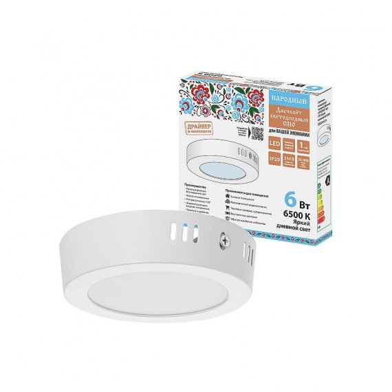 Фотография товара 'Tdm SQ0329-4214 Светильник светодиодный накладной "Даунлайт НАРОДНЫЙ"'