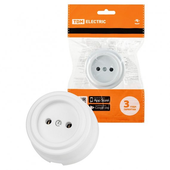 Фотография товара 'Tdm SQ1820-1011 Розетка 2П 10А 250В'