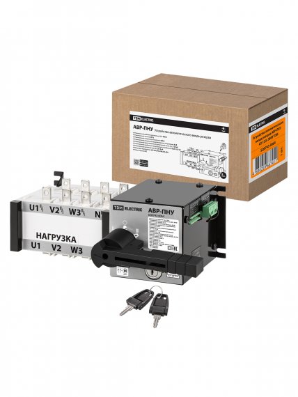 Фотография товара 'Tdm Устройство автоматического ввода резерва АВР-ПНУ 4П 125А 380В, SQ0743-0064'