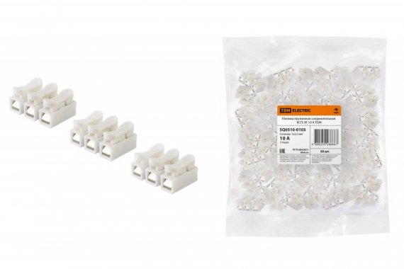 Фотография товара 'Tdm Клемма пружинная соединительная КСП-3P, 10 A SQ0510-0103'