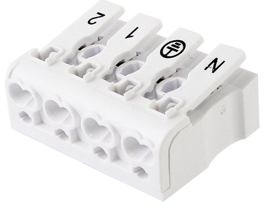 Фотография товара 'Tdm Клемма пружинная соединительная КСПнз4-2L+N+PE, 16 ASQ0510-0114'