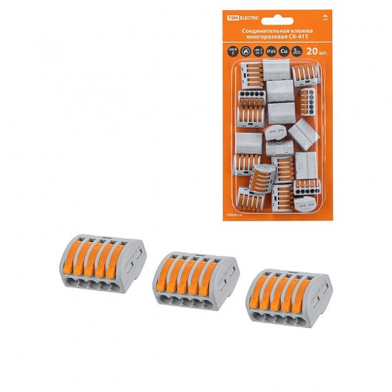 Фотография товара 'Tdm SQ0527-0010 Соединительная клемма СК-415 (2,5мм?)'