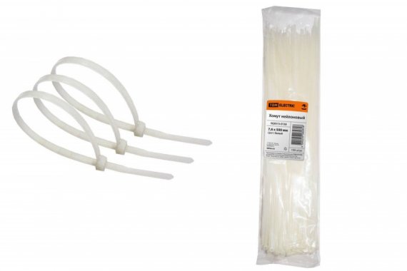 Фотография товара 'Tdm Хомут 7,6х500мм нейлон SQ0515-0138'