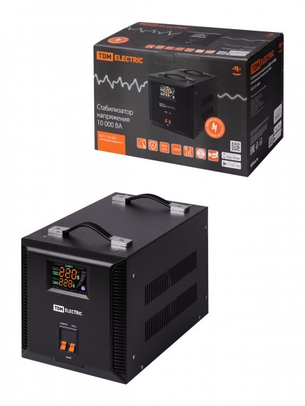 Фотография товара 'Tdm Стабилизатор напряжения БСР1-10,0 кВА электронный переносной, SQ1201-0038'