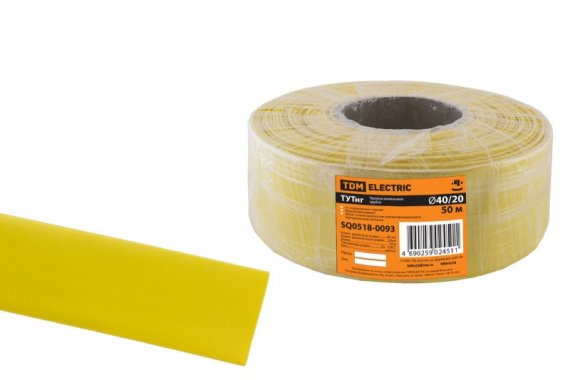 Фотография товара 'Tdm Термоусаживаемая трубка ТУТнг 40/20 SQ0518-0093'