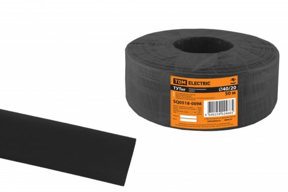 Фотография товара 'Tdm Термоусаживаемая трубка ТУТнг 40/20 SQ0518-0098'