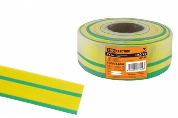 Фотография товара 'Tdm Термоусаживаемая трубка ТУТнг 50/25 SQ0518-0108'