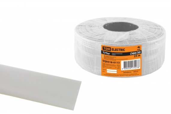 Фотография товара 'Tdm Термоусаживаемая трубка ТУТнг 60/30 SQ0518-0113'