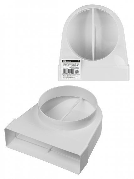 Фотография товара 'Tdm SQ1807-1772 Соединительное колено 90 гр. плоск. воздух. с кругл. 60х204/D150'