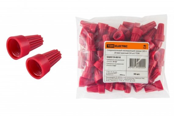 Фотография товара 'Tdm Соединительный изолирующий зажим СИЗ-5 20 мм2 SQ0519-0010'