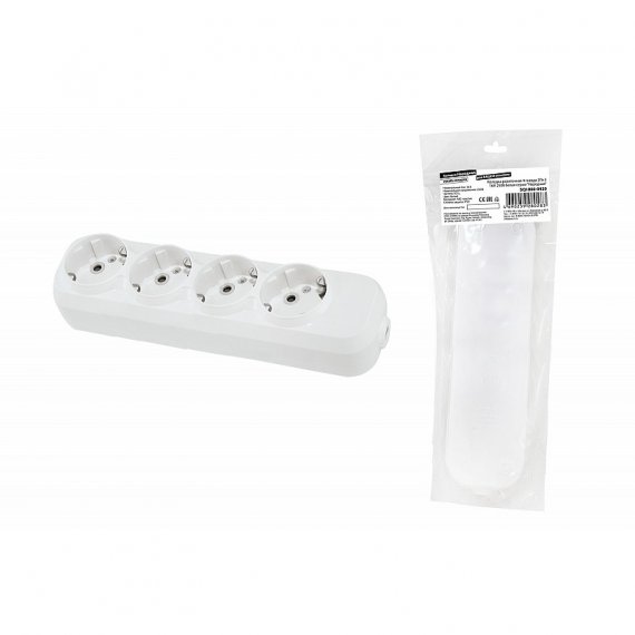 Фотография товара 'Tdm SQ1806-0420 Колодка розеточная 4 гнезда 2П+3 16А 250В'