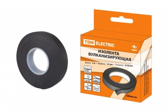 Фотография товара 'Tdm Изолента вулканизирующая 15 мм SQ0526-0601'