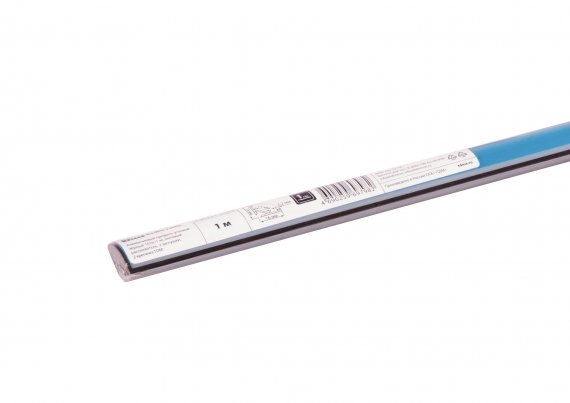 Фотография товара 'Tdm Алюминиевый профиль угловой черный 1616 (2 м), матовый рассеиватель, 2 заглушки, 3 крепежа, SQ0331-0495'