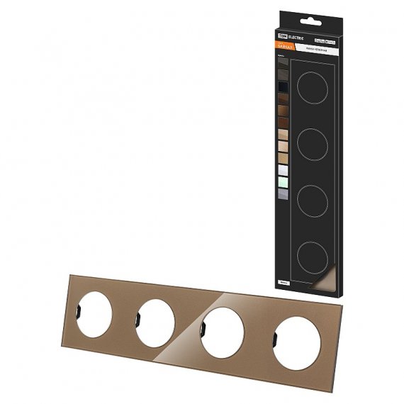 Фотография товара 'Tdm SQ1819-0405 Рамка четверная бронза, стекло, "Байкал"'