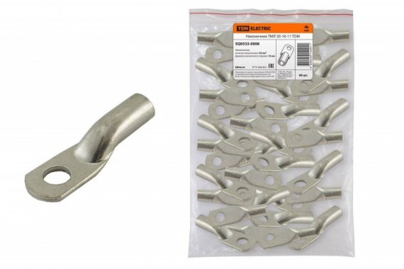 Фотография товара 'Tdm Наконечник медный луженый ТМЛ 50-10-11 SQ0533-0008'