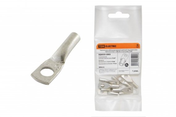 Фотография товара 'Tdm Наконечник медный луженый ТМЛ 6-6-4 SQ0533-2003'