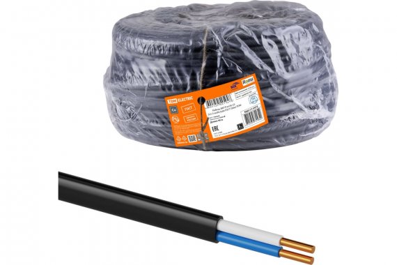 Фотография товара 'Tdm SQ0117-0472 Кабель ВВГ-П нг(А)-LS 2х1,5 ок(N)-0,66 ГОСТ'