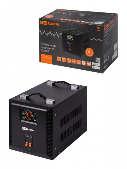 Фотография товара 'Tdm Стабилизатор напряжения БСР1-8,0 кВА электронный переносной, SQ1201-0037'