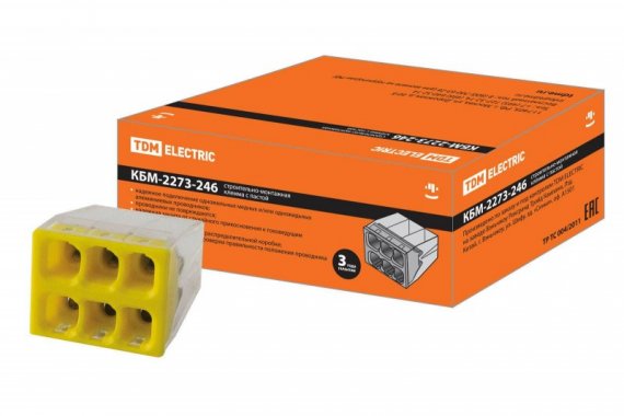 Фотография товара 'Tdm Строительно-монтажная клемма КБМ-2273-246 SQ0517-0116'