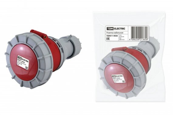 Фотография товара 'Tdm Розетка кабельная IP67 16А SQ0611-0026'