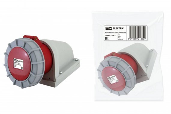 Фотография товара 'Tdm Розетка наружной установки IP67 32А SQ0611-0031'