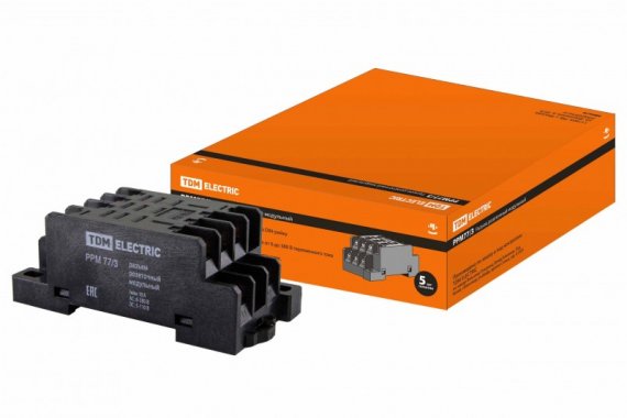 Фотография товара 'Tdm Разъем РРМ77/3 для РЭК77/3 модульный SQ0701-0005'