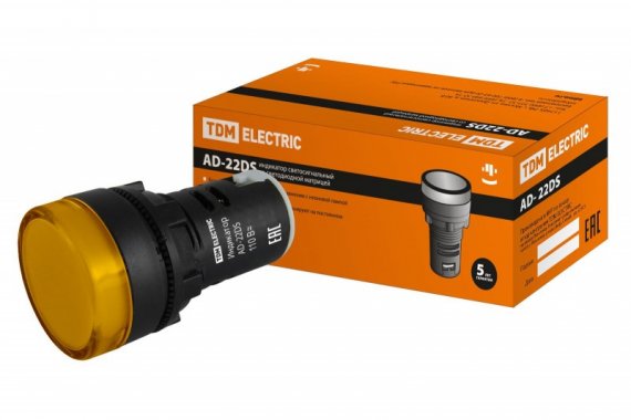 Фотография товара 'Tdm Лампа AD-22DS(LED)матрица d22мм 110В AC/DC SQ0702-0030'