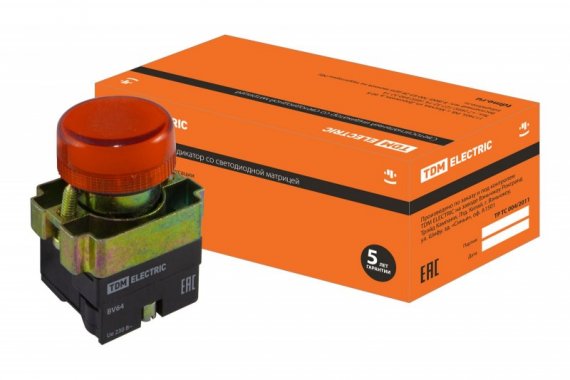 Фотография товара 'Tdm Лампа BV64 матрица d22 мм SQ0702-0046'