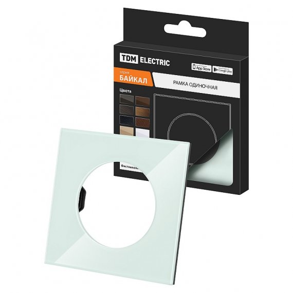 Фотография товара 'Tdm SQ1819-0102 Рамка одиночная фисташковая, стекло'