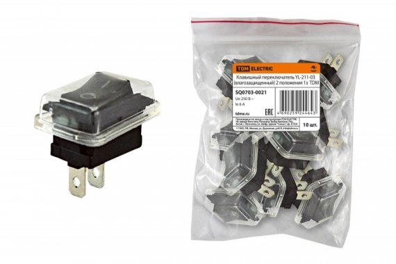 Фотография товара 'Tdm Клавишный переключатель YL-211-03 SQ0703-0021'