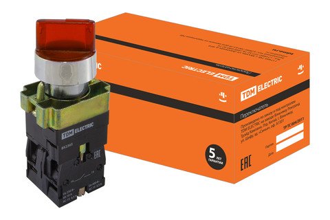 Фотография товара 'Tdm Переключатель BK 2465 2 положения SQ0703-0015'