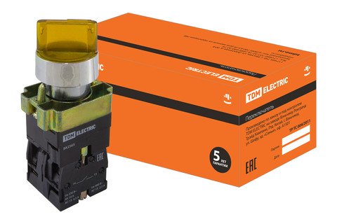 Фотография товара 'Tdm Переключатель BK 2565 2 положения SQ0703-0016'