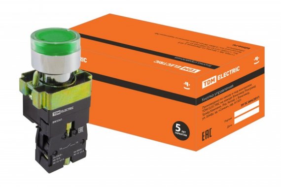 Фотография товара 'Tdm Кнопка BW3361 с подсветкой SQ0704-0054'