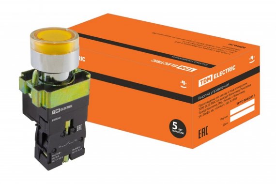 Фотография товара 'Tdm Кнопка BW3561 с подсветкой SQ0704-0056'