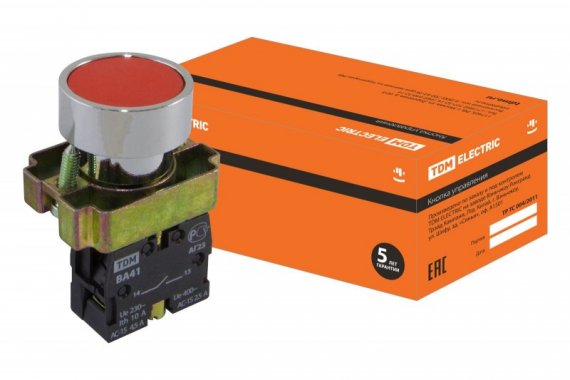 Фотография товара 'Tdm Кнопка BА41 без подсветки SQ0704-0058'