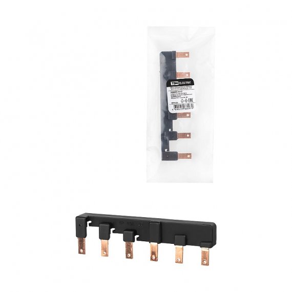 Фотография товара 'Tdm SQ0802-0313 Шина соединительная наборная ШСН 3П 63А 2x3PIN(тип B)'