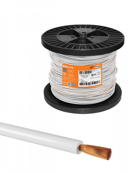 Фотография товара 'Tdm SQ0124-1607 Провод ПуГВ 1х4,0 ГОСТ на катушке (150м)'