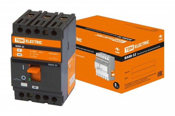 Фотография товара 'Tdm Автоматический выключатель ВА88-32 3Р 40А 25кА SQ0707-0004'