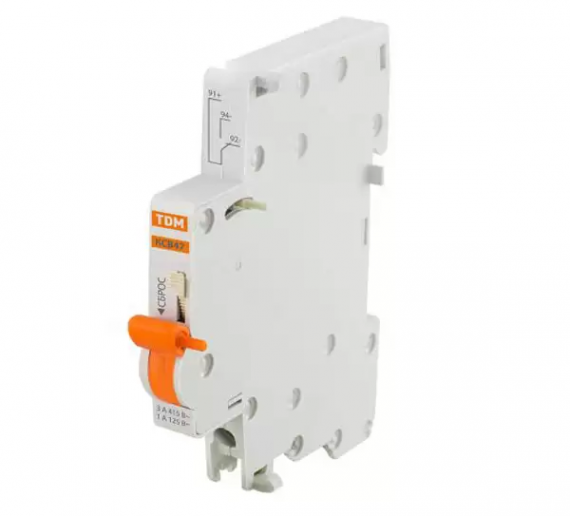 Фотография товара 'Tdm Контакт состояния КСВ47 (для ВА47-60) на DIN-рейку SQ0206-0217'