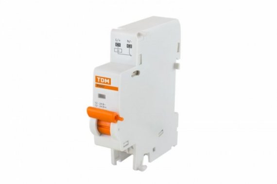 Фотография товара 'Tdm Расцепитель независимый РН47 (для ВА47-60) 12/24В на DIN-рейку SQ0206-0222'