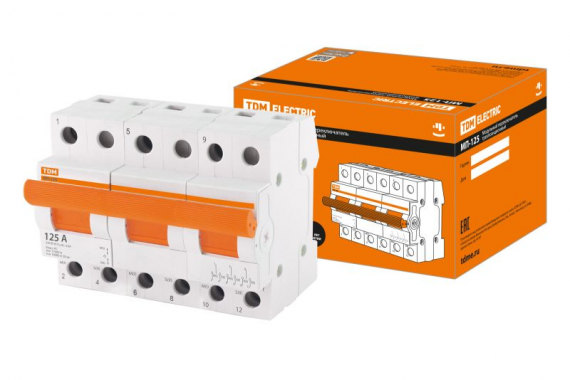 Фотография товара 'Tdm Модульный переключатель трехпозиционный МП-125 3P 125А SQ0224-0048'