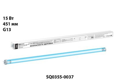 Фотография товара 'Tdm Лампа бактерицидная UVC 15 Вт, T8/G13, безозоновая SQ0355-0037'