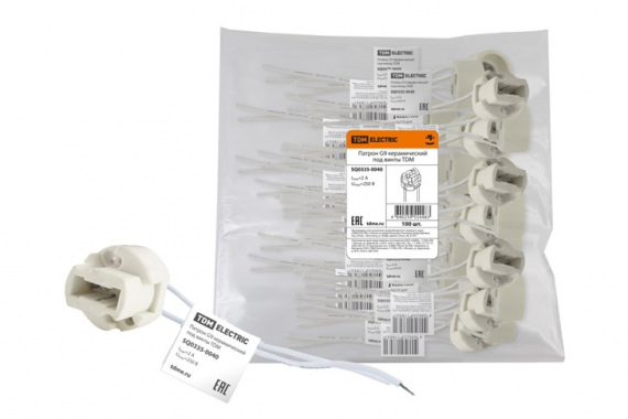 Фотография товара 'Tdm Патрон G9 керамический под винты SQ0335-0040'