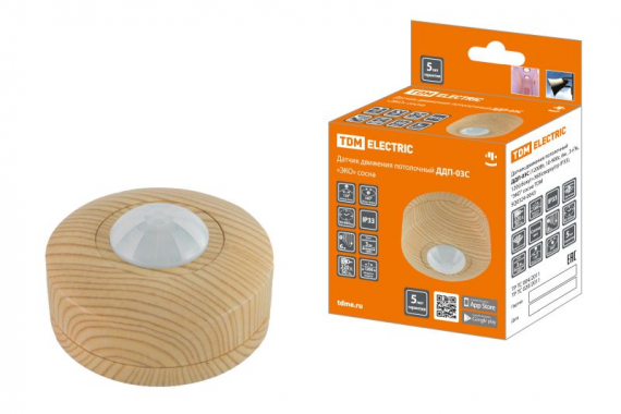 Фотография товара 'Tdm ДДП-03С (1200Вт, 10-900с, 6м , 3+Лк, 120(сбоку)+360(сверху)гр IP33), ЭКО SQ0324-0043'